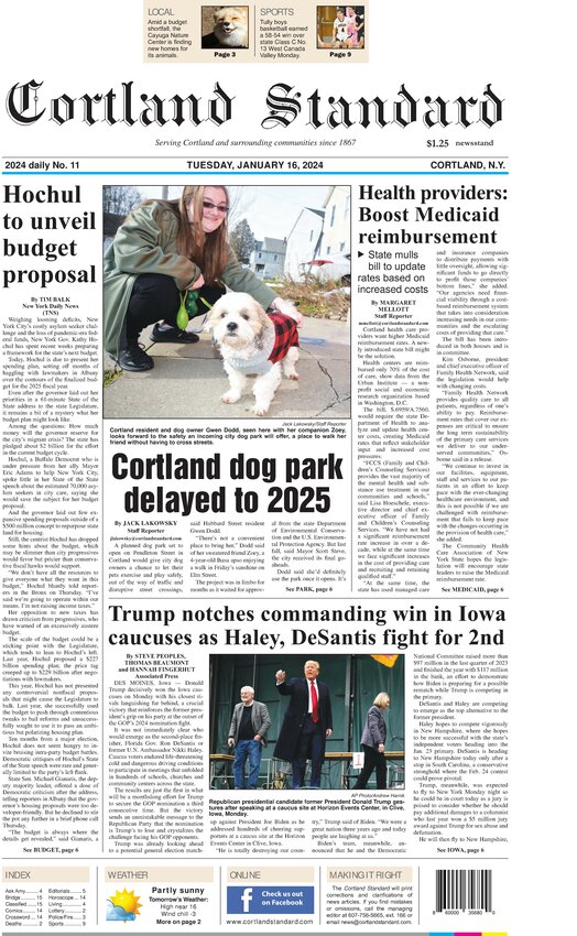 January 16, 2024 Cortland Standard